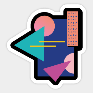 Memphis Pattern 17 / 80s Retro Sticker